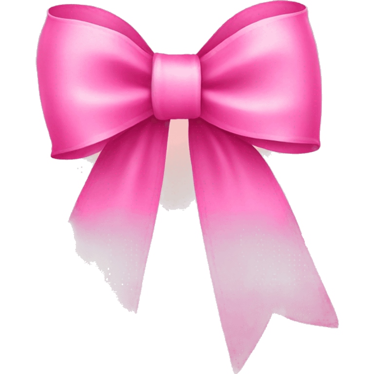 Pink bow ribbon emoji