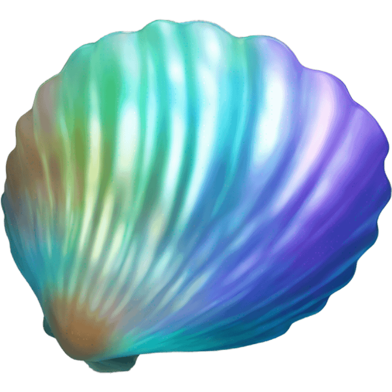 Iridescent shell emoji