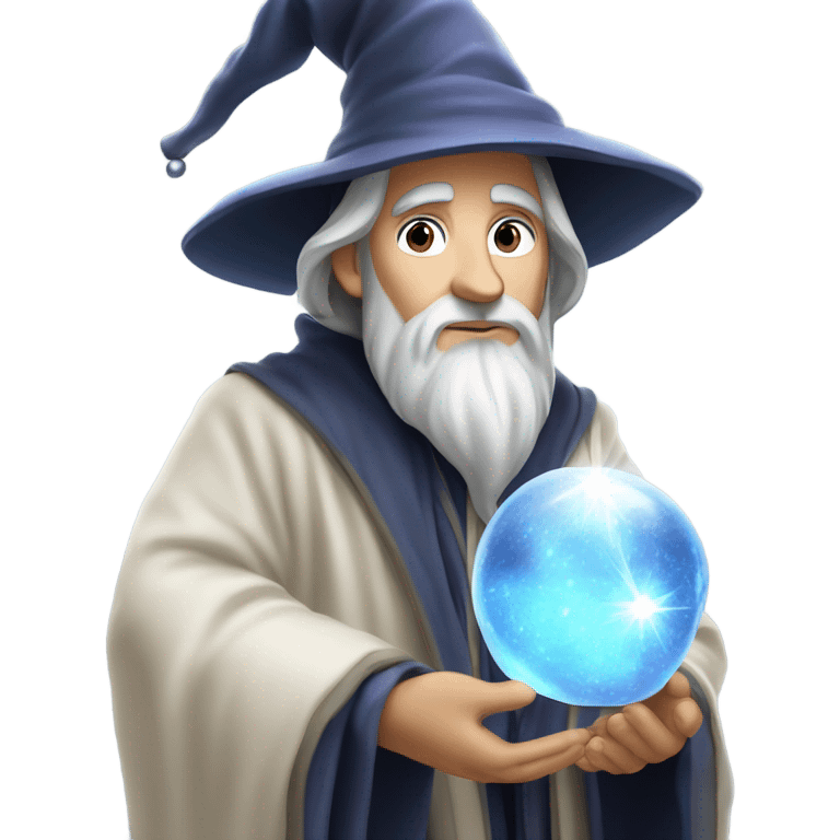 Wizard pondering orb emoji