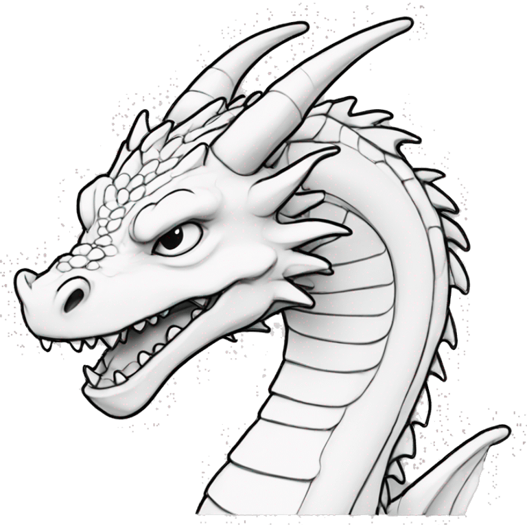 Dragon lineart emoji