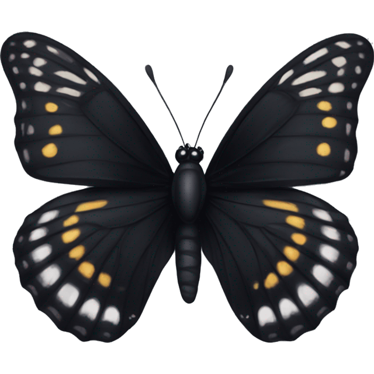 Black butterfly  emoji