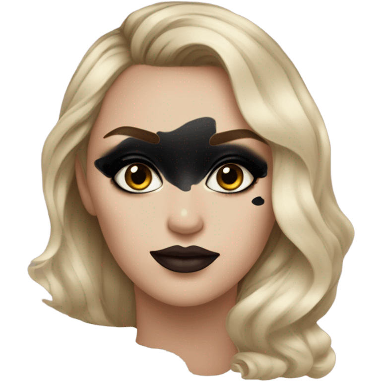 Black makeup emoji