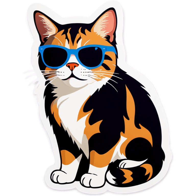 Cat with sunglasses emoji