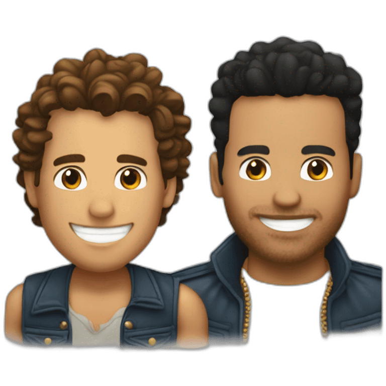 Carlos vives and romeo santos emoji