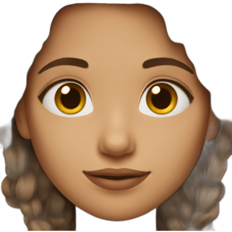 irina girl brown hair emoji