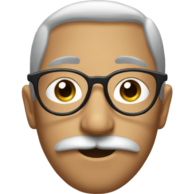 glasses mustache and nose with eyebrows emoji