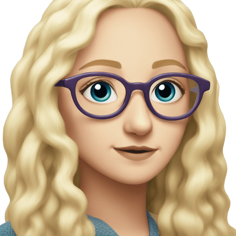 Luna lovegood wearing spectrespecs emoji