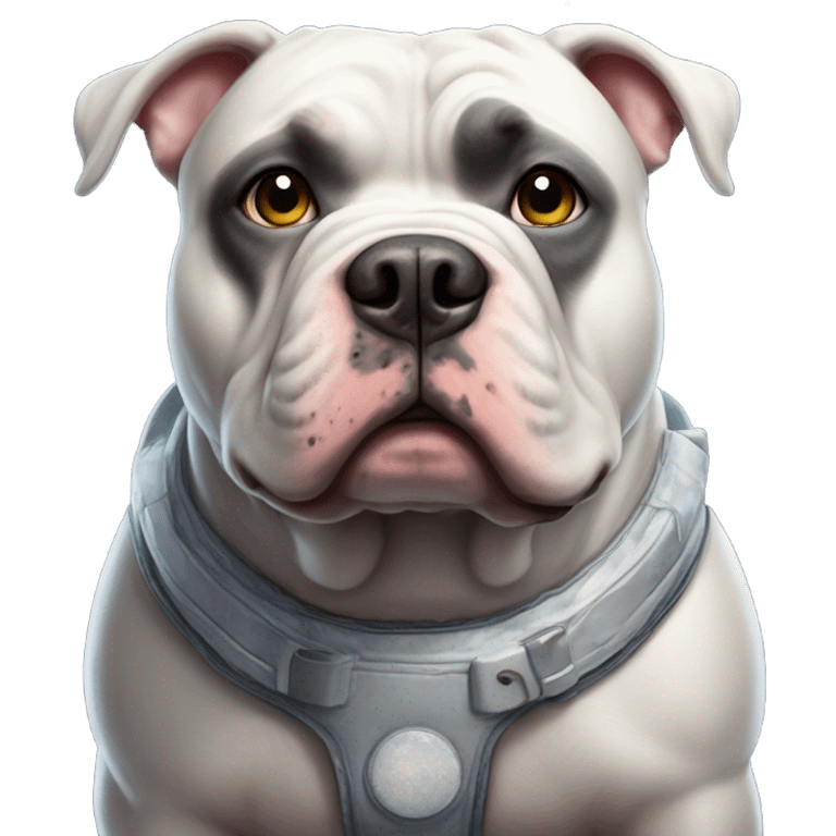 American bully on the moon emoji