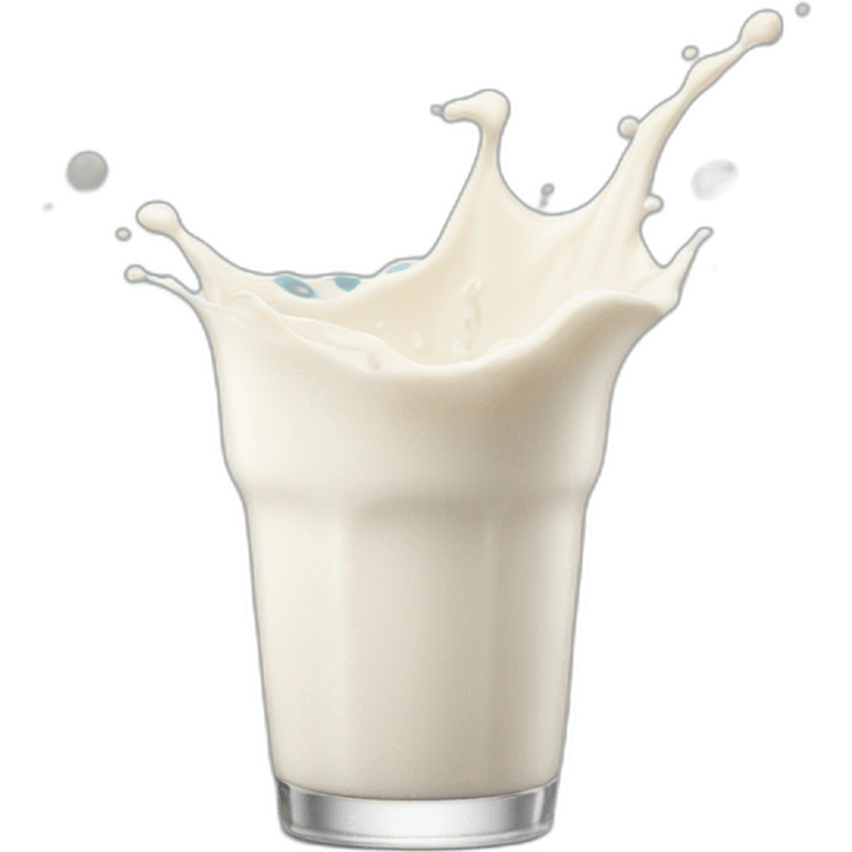 Milk splash emoji