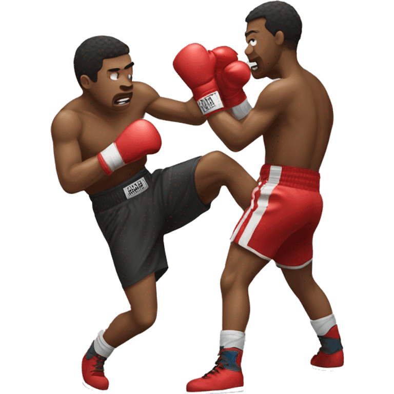 Boxing knockdown emoji