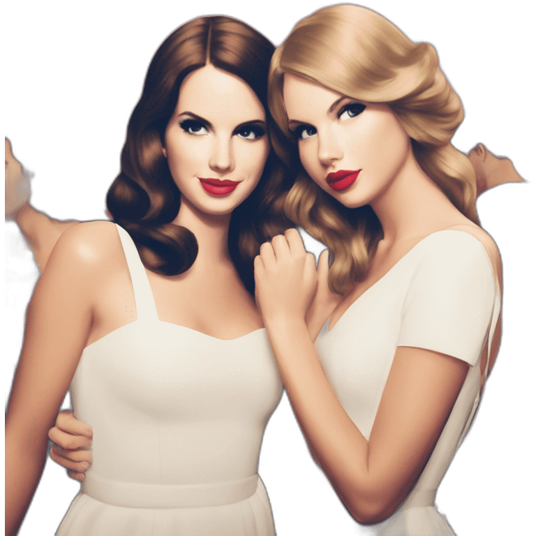 Lana del Rey & Taylor swift best fruends emoji