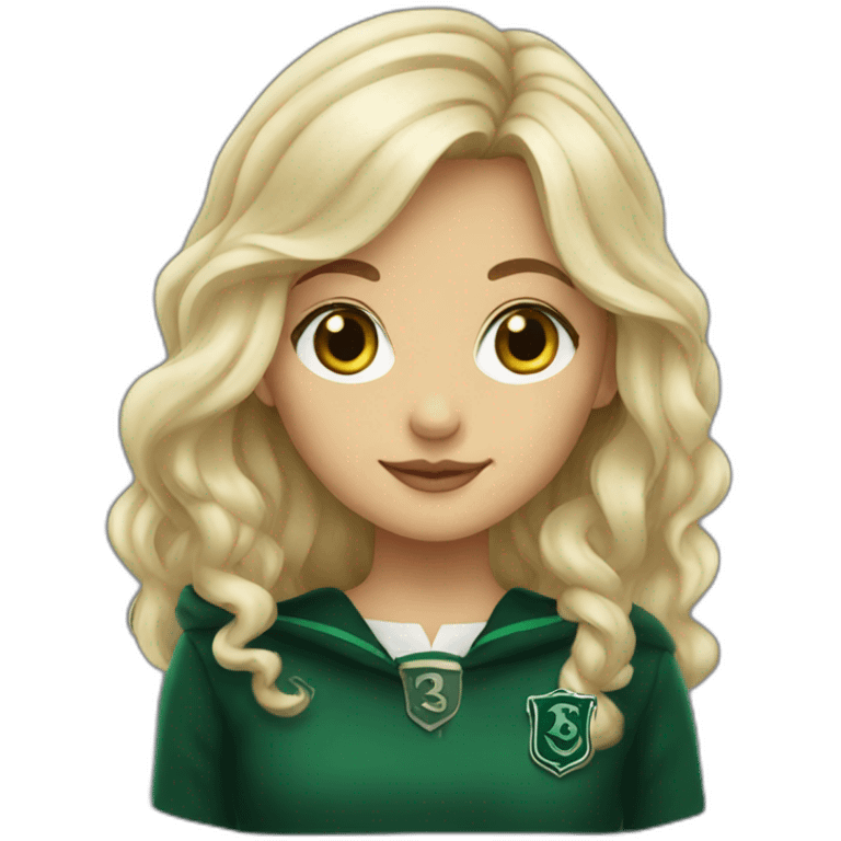 Blonde slytherin girl emoji