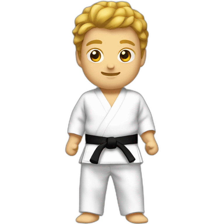 Karateka master black belt emoji