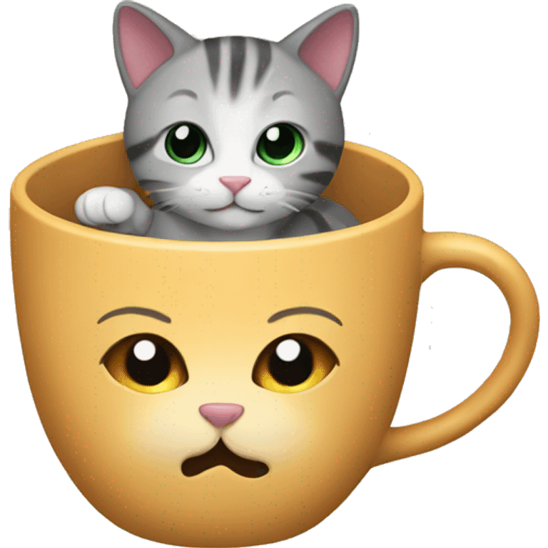 cup with cat emoji