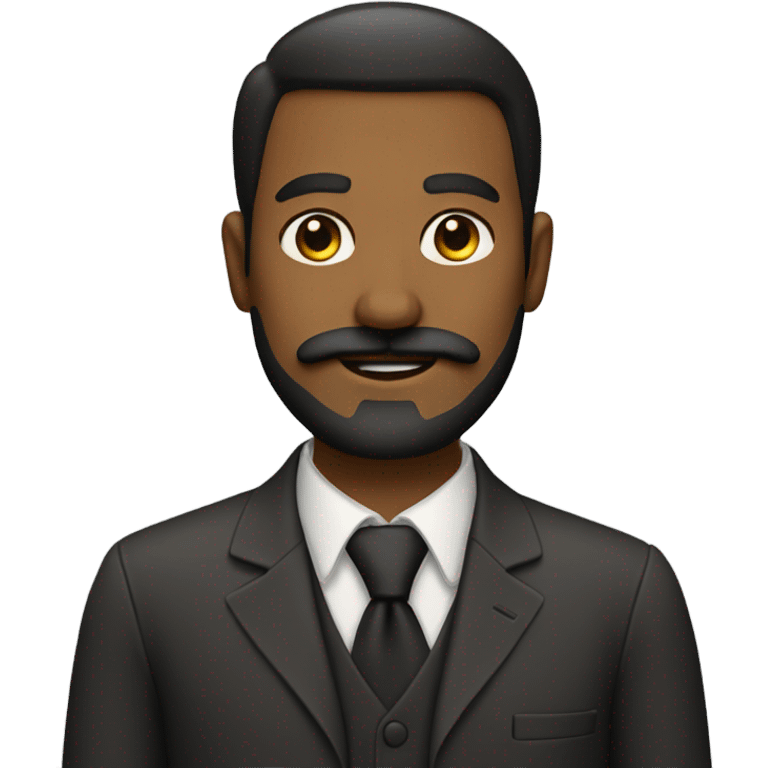 Man with mustache and beard  emoji