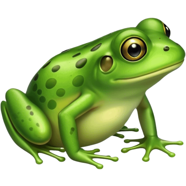 Freaky frog emoji