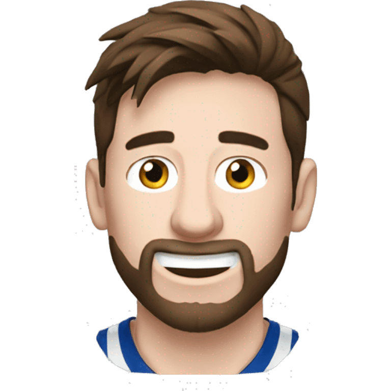 Messi haciendo un gol emoji