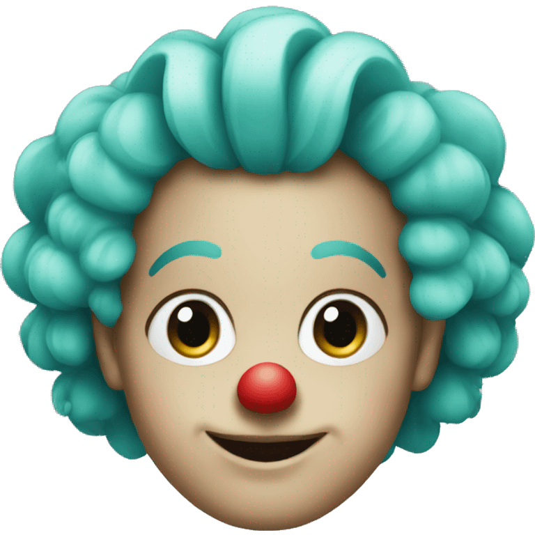 clown with teal hair emoji