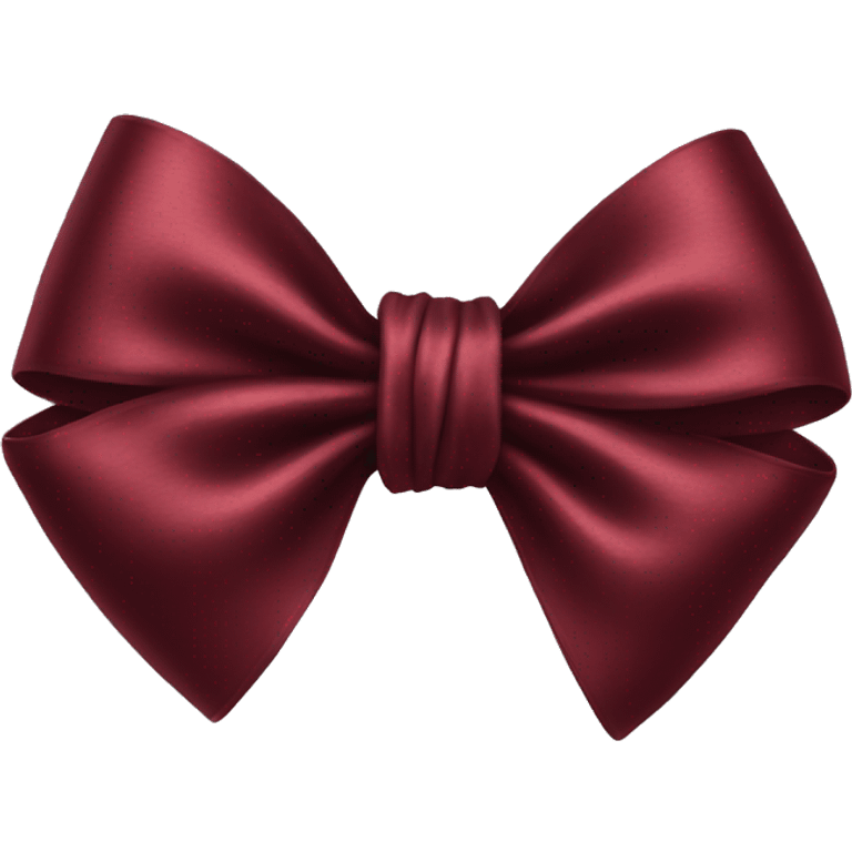 Dark red silk bow emoji