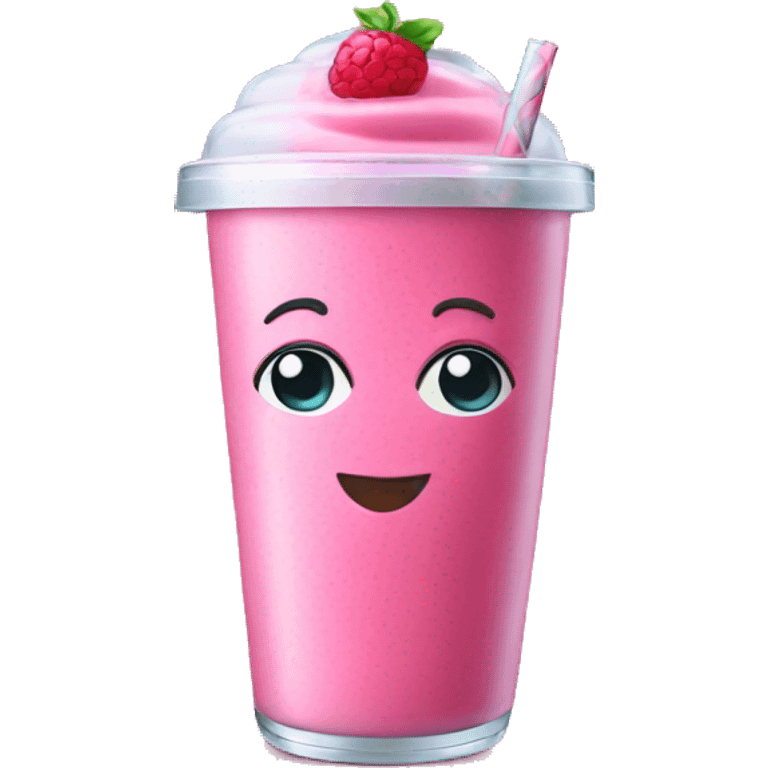 Pink smoothie emoji