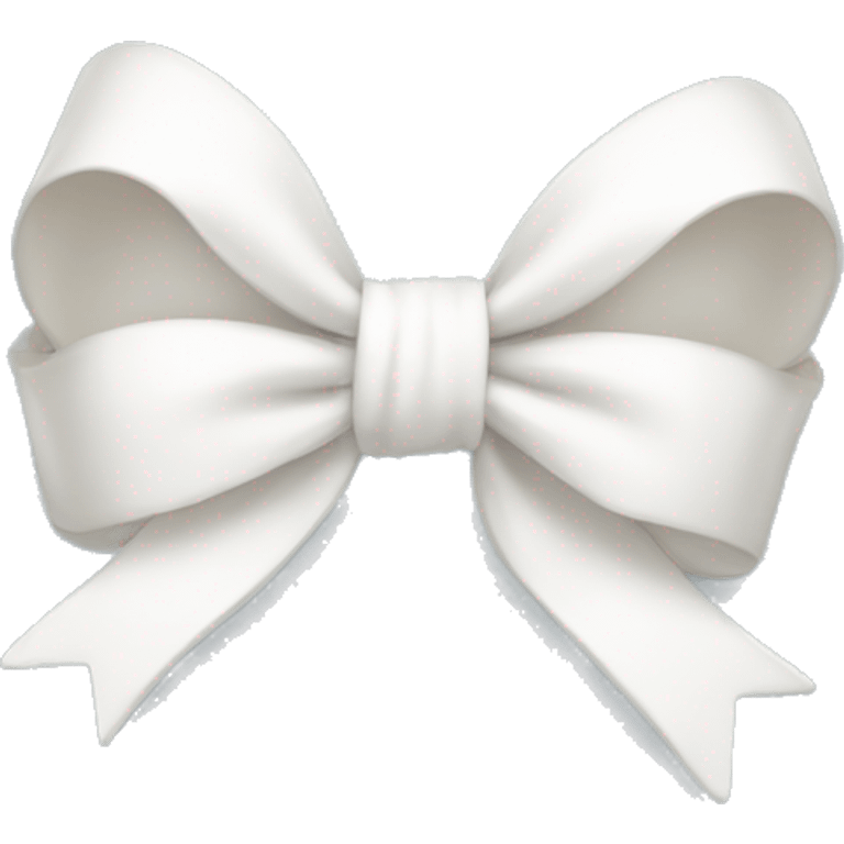 Cute white mini bow emoji