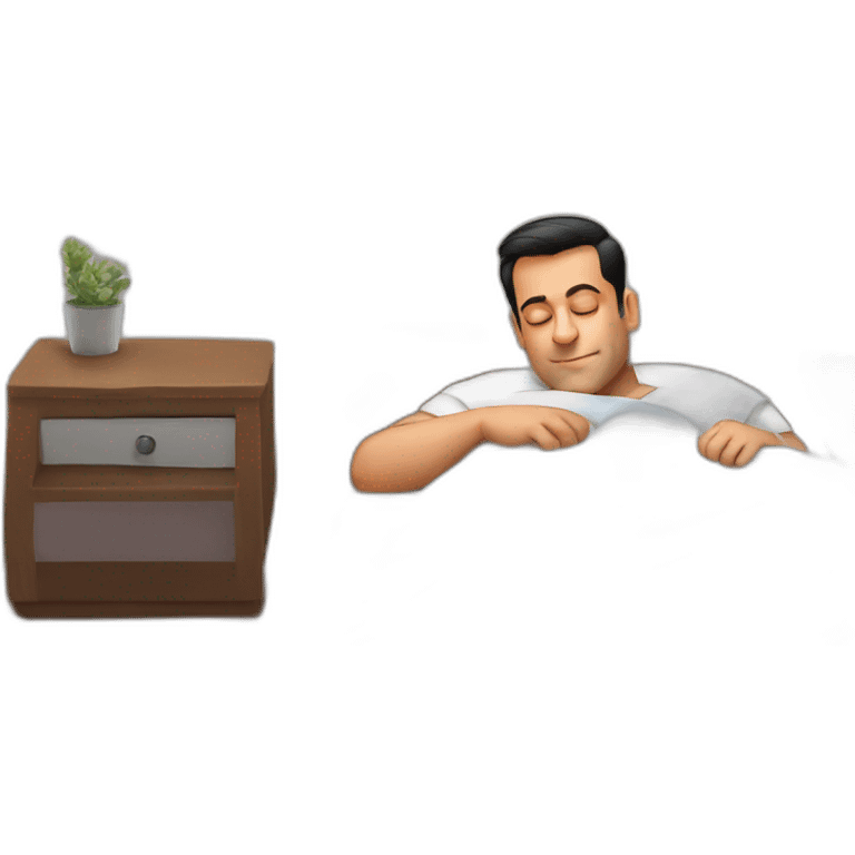 Salman khan sleeping on bed emoji