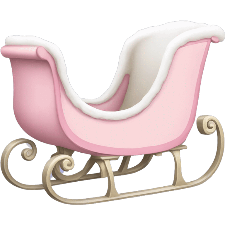 light pink sleigh emoji