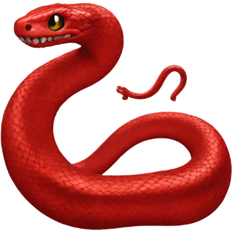 Red snake emoji