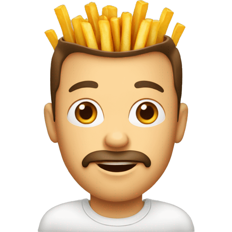 Belgian Guy with French fries emoji