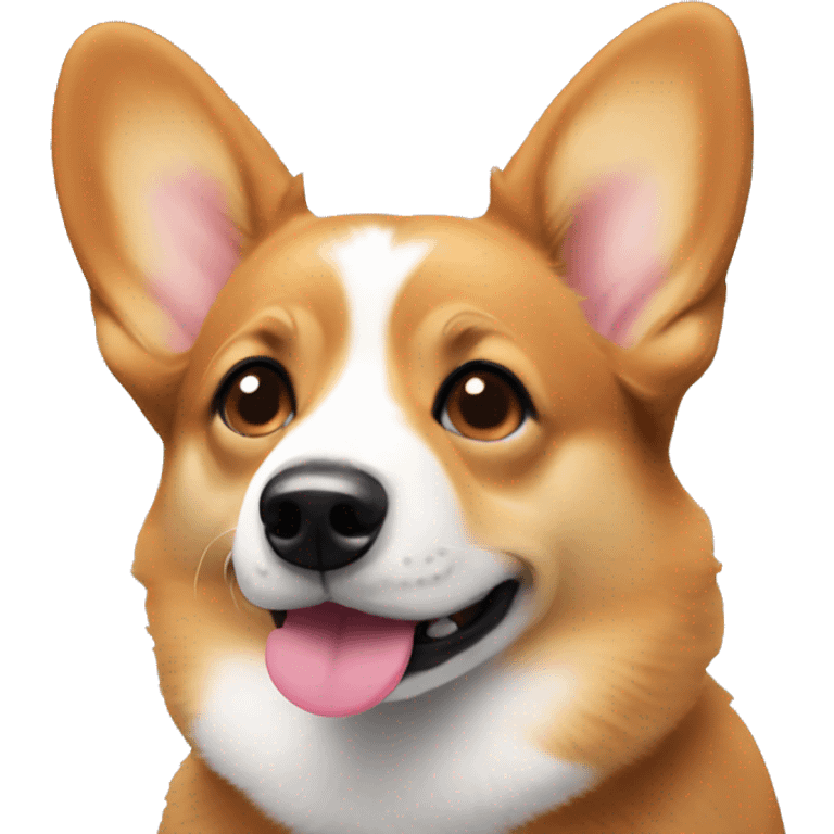 Corgi with heart eyes  emoji