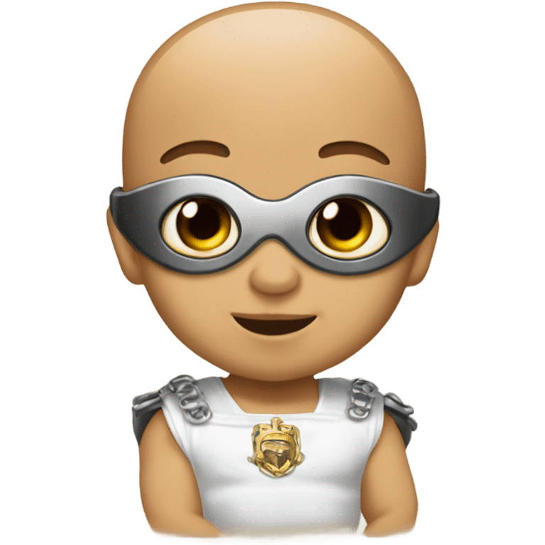 a baby between dom toretto and shakespeare emoji