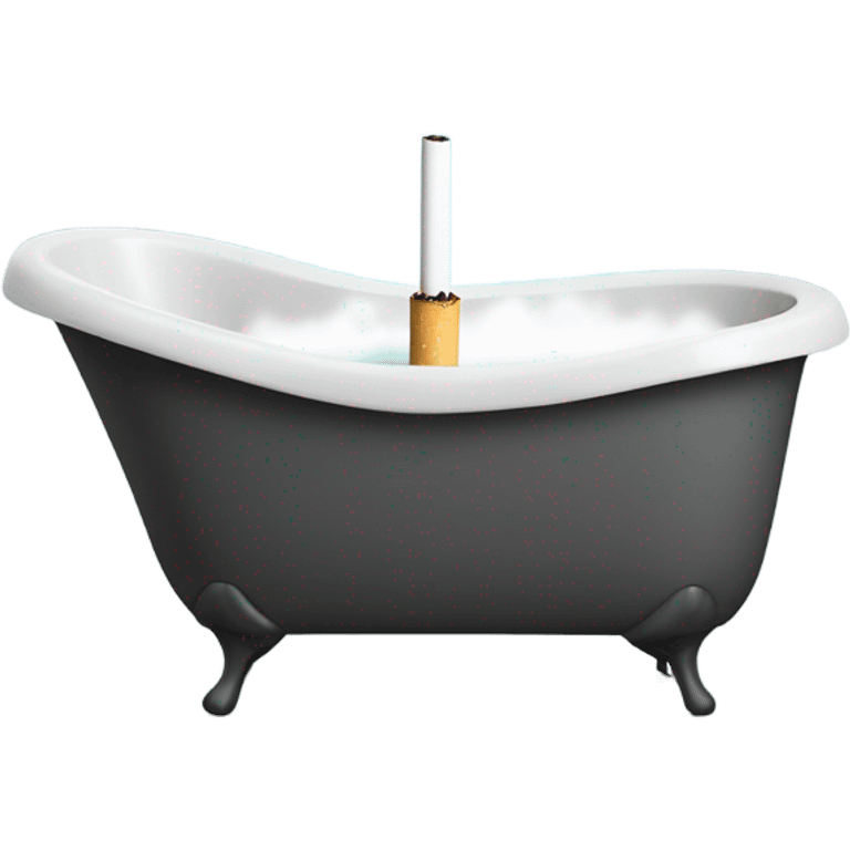 Cigarette in bath emoji