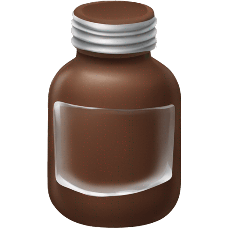 brown jar of nail polish emoji