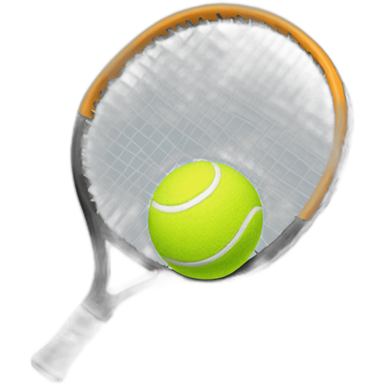 tennis racket with ball emoji