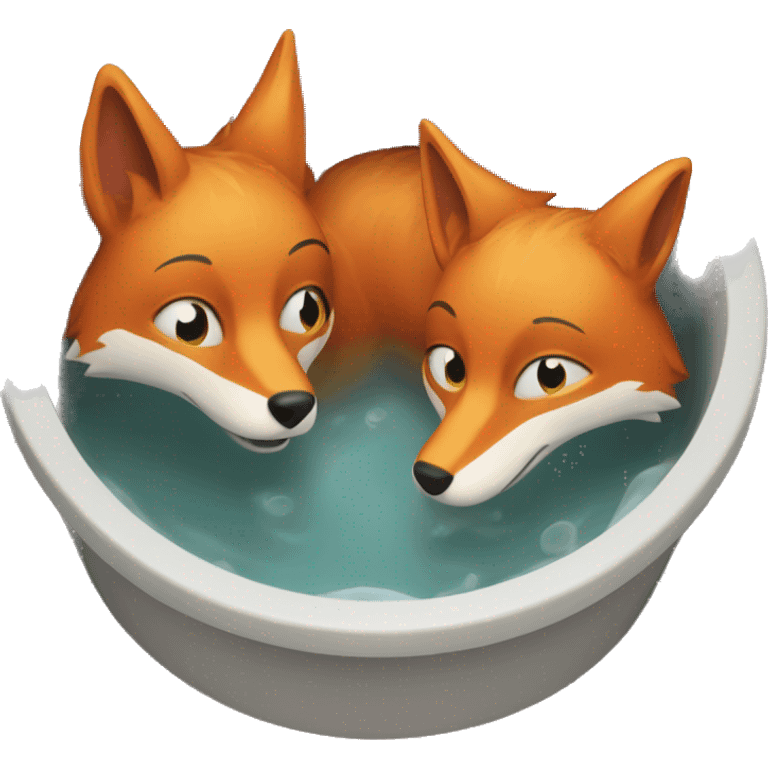 The fox in the basin emoji