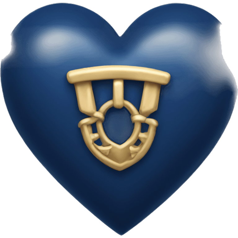 Navy blue heart emoji