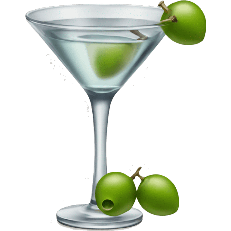 Martini with three olives emoji