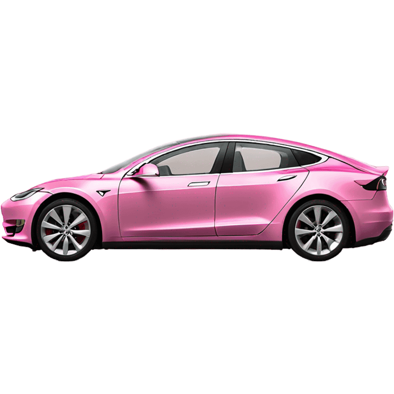 A pink tesla  emoji