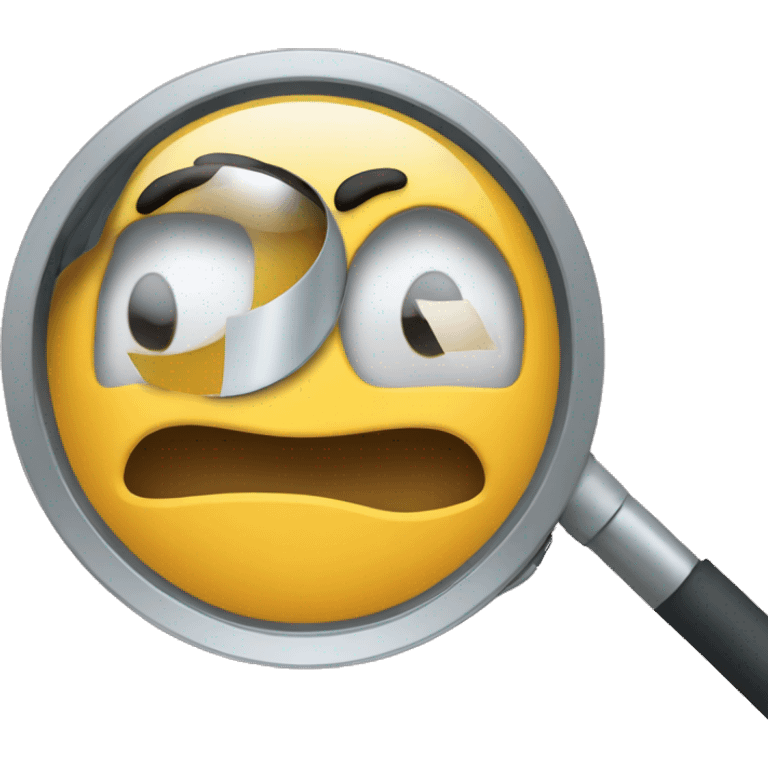 analyzing with magnifying mag emoji