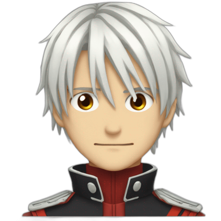 Allen Walker of D.gray-man with his red scar  emoji