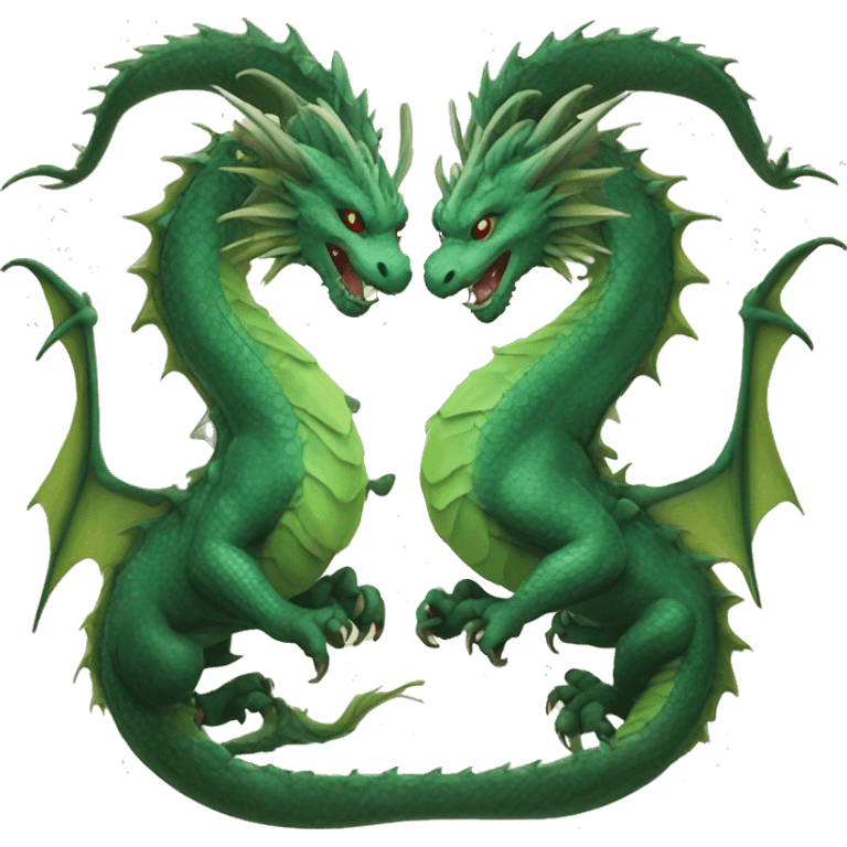 two dragon for gemeni zodiac emoji