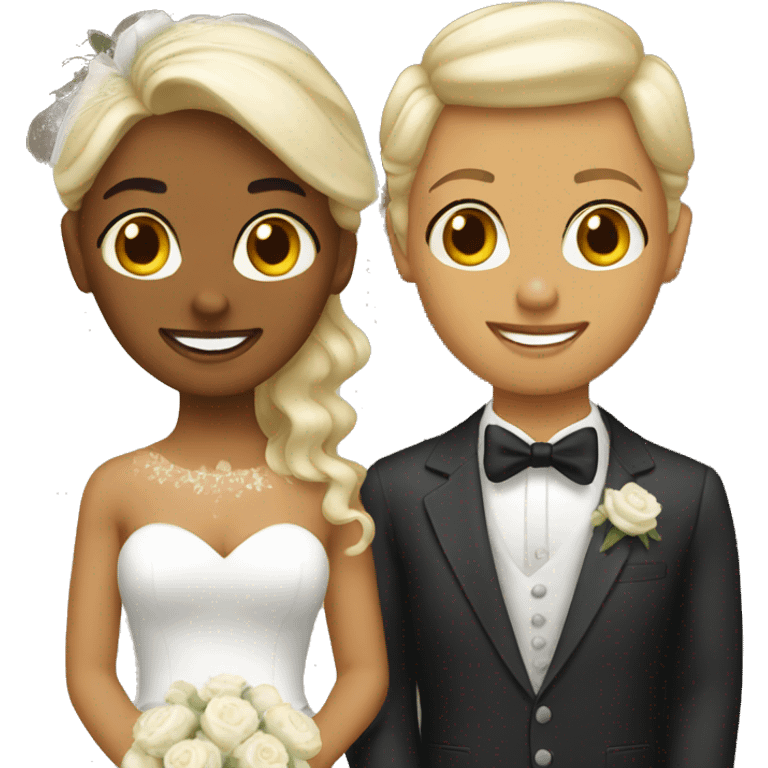 2 american brides emoji