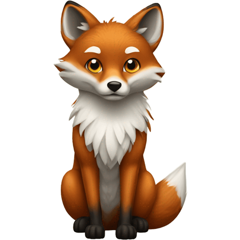 Fox with 1 broken leg  emoji