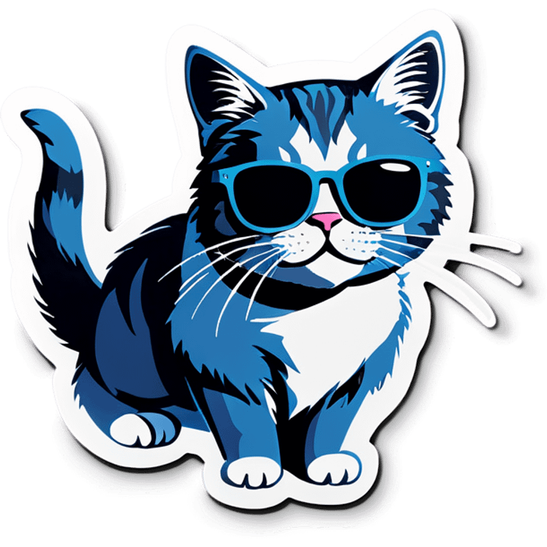 Cat with sunglasses emoji