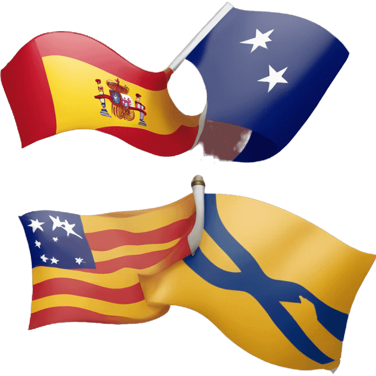 spain flag and australia flag emoji