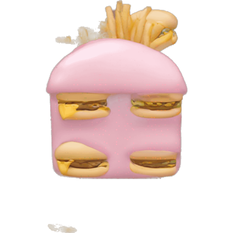 pale pink mcdonald’s  emoji