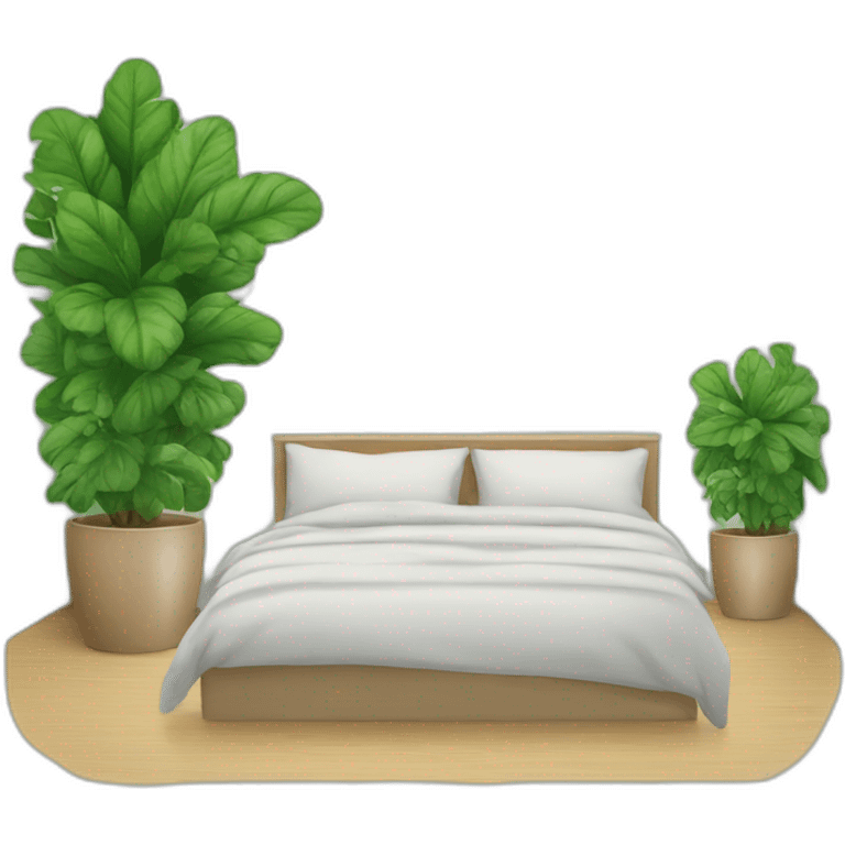 Chambre avec plante emoji