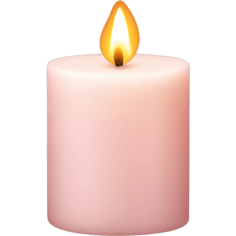 pale blush pink candle  emoji