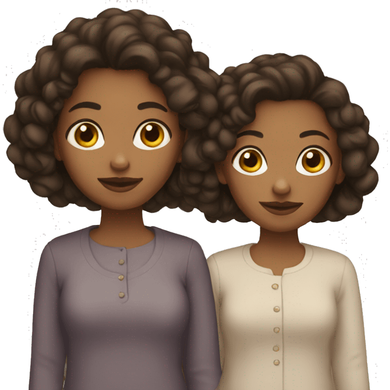 white sisters emoji