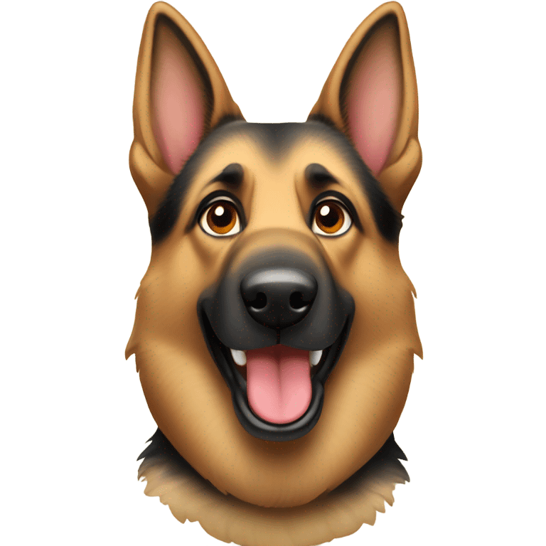 Funny German Shepard  emoji